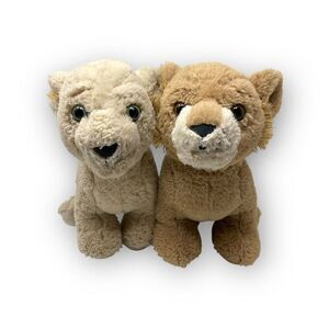 Build A Bear BABW The Lion King Stuffed Plush Disney Young Simba And Young Nala